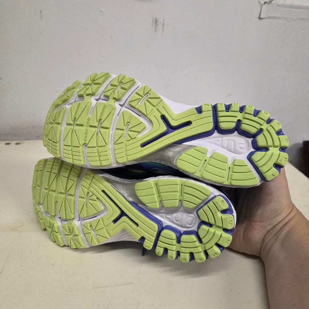 Brooks Ravenna 6 Womens Running Shoes Blue Teal Purple Lime Green 1201821B452 10 - Picture 6 of 7